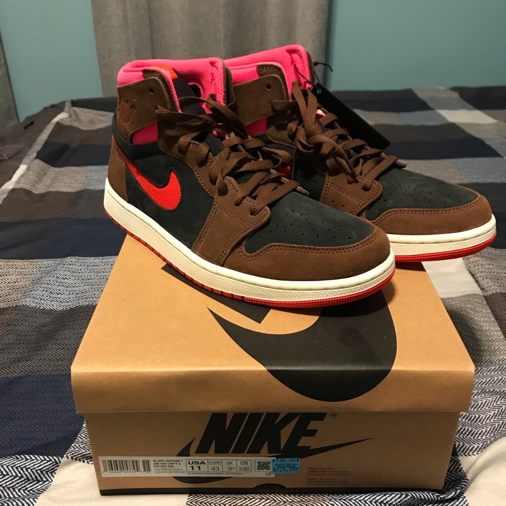 Nike Air Jordan 1 High Zoom Air CMFT 2 - Cacao Wow/Picante Red (W11 M9.5)